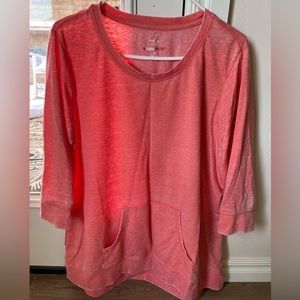 Style and Co. Coral Color Athletic Fit Women’s Top